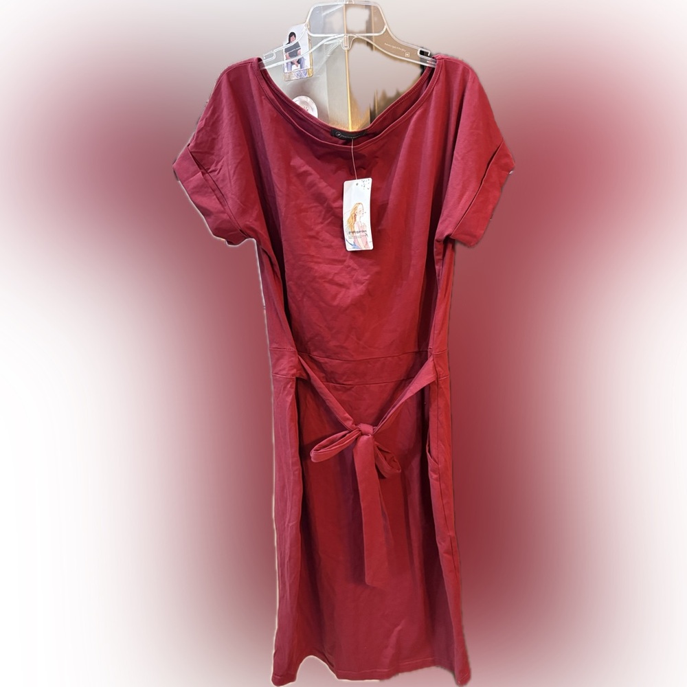 Red Dress with pockets